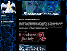 Tablet Screenshot of goddessoffiction.com